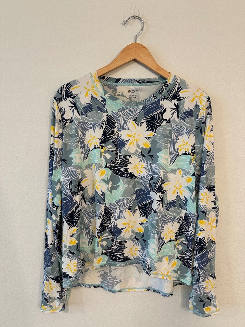 Roxy Floral UPF 50+ Sun Protection Long Sleeve Top Womens XXL